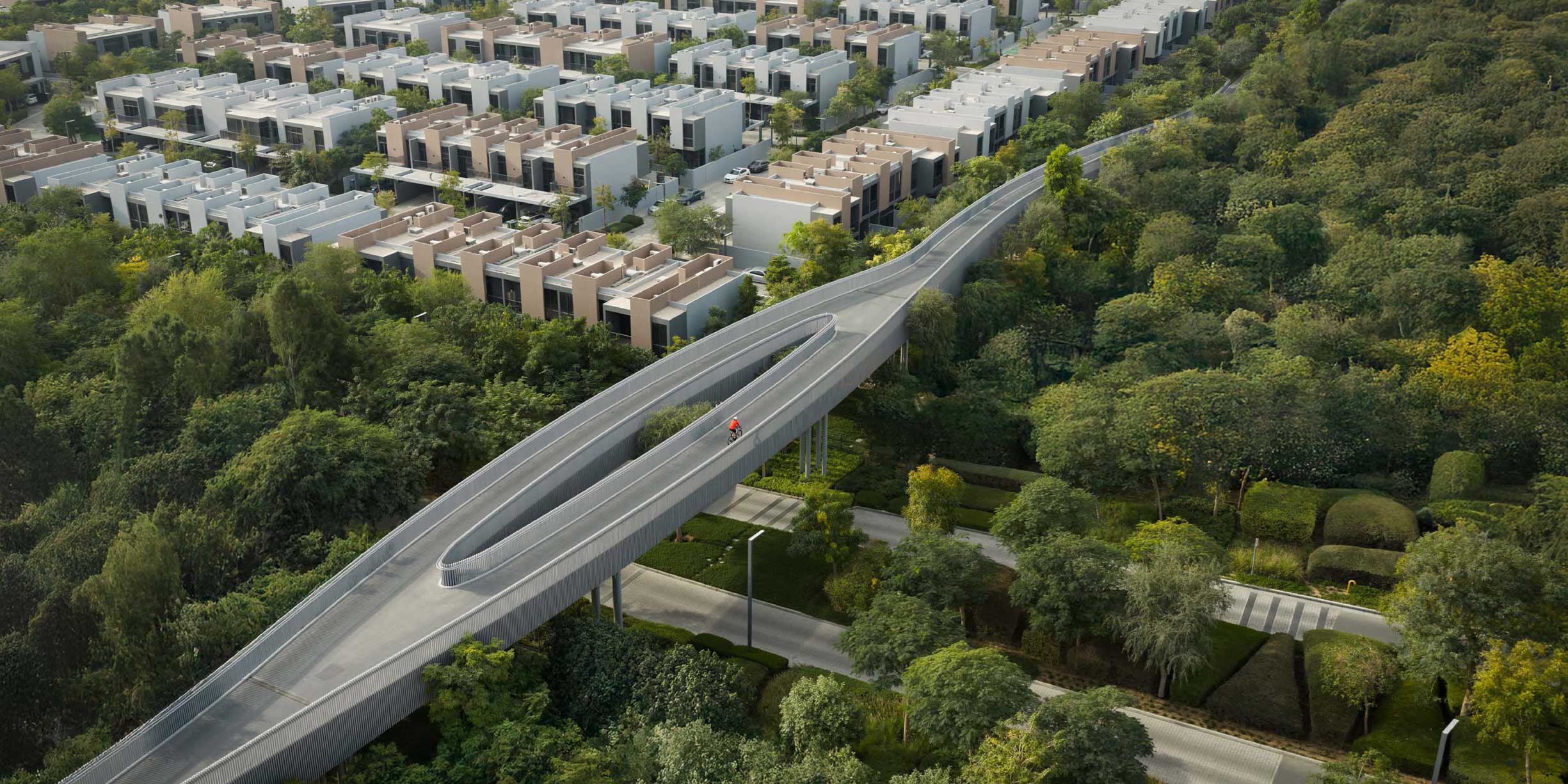 Masaar3-Cycling-bridge masaar3 6-bedroom villa for sale by arada developer in sharjah